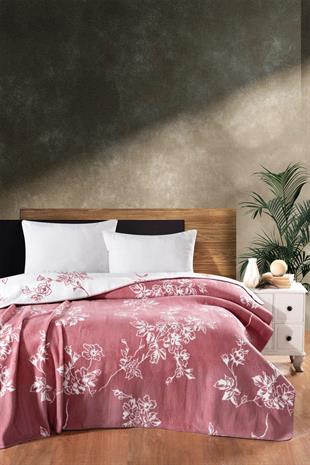 4 Mevsim Pamuklu Battaniye - Yumuşak ve Hafif Konfor Pembe 200cm X 220cm