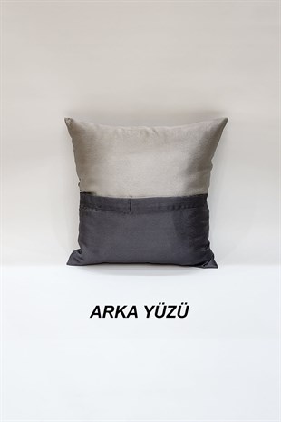 Adde Kırlent KIlıfı Gri Siyah Antrasit