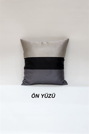 Adde Kırlent KIlıfı Gri Siyah Antrasit
