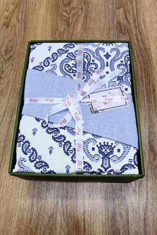 Alope Gri Tek Kişilik Pike Takımı – %100 Pamuk, Lastikli Çarşaflı