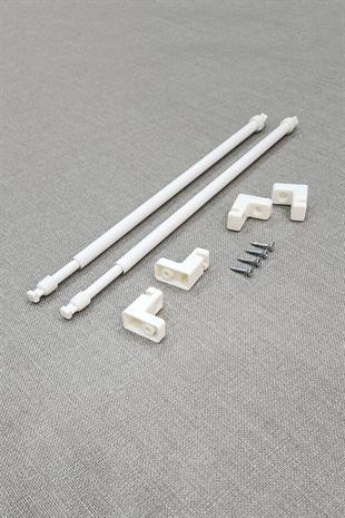 Ayarlanabilir Briz Perde Çubuğu 30-50cm 2 Adet