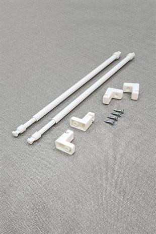 Ayarlanabilir Briz Perde Çubuğu 50-80cm 2 Adet