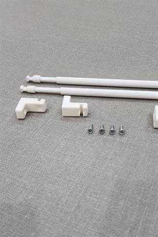 Ayarlanabilir Briz Perde Çubuğu 50-80cm 2 Adet