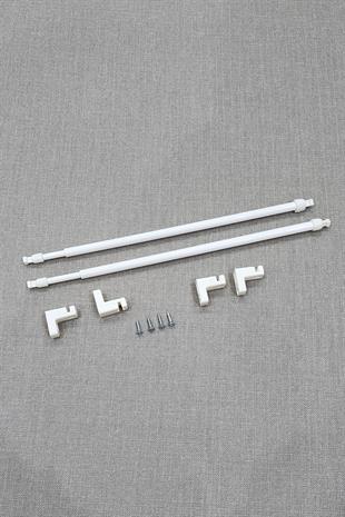 Ayarlanabilir Briz Perde Çubuğu 30-50cm 2 Adet