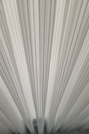 Sedef Zincir Çizgili Tül