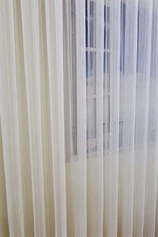 Brillant Sim Çizgili Tül