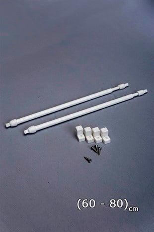 Briz Perde Çubuğu Ayarlanabilir 2adet 60-75cm