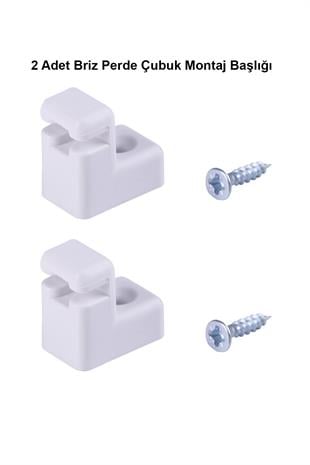 Briz Perde Çubuk Montaj Başlık Ayağı