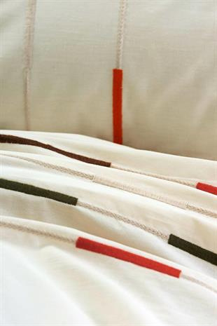 Brode Çift Kişilik Nevresim Takımı Ivory Yeşil