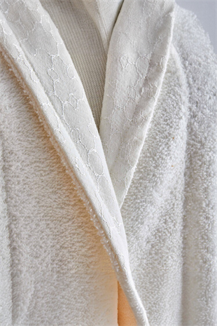 Casita Flos %100 Pamuk 6 Parça Aile Banyo Seti Bej Krem