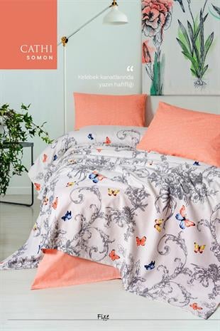 Cathi Somon Çift Kişilik Pike Takımı – %100 Pamuk, Modern Tasarım