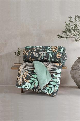 Velvet Çift Kişilik Yorgan Clorasa Mint 195x215 cm