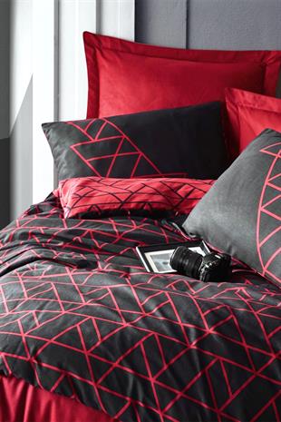 Dark Tek Kişilik Nevresim Takımı Shadow Bordo