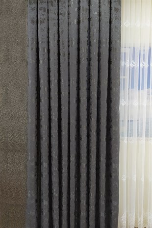 Everest Fon Perde Antrasit Gri