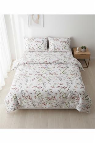 Floral Breeze %100 Pamuk Çift Kişilik Nevresim Takımı (200x220 cm)