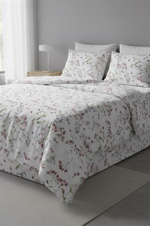 Floral Breeze %100 Pamuk Çift Kişilik Nevresim Takımı (200x220 cm)