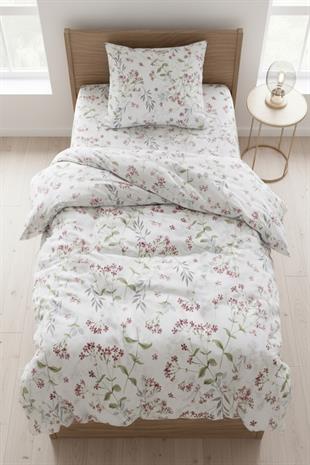 Floral Breeze %100 Pamuk Tek Kişilik Nevresim Takımı (160x220 cm)