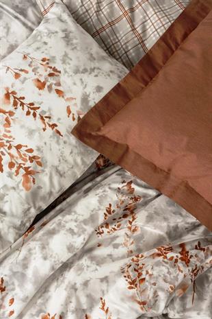 Lamina Tarçın Çift Kişilik Nevresim Takımı - %100 Pamuk Ranforce 57 Tel