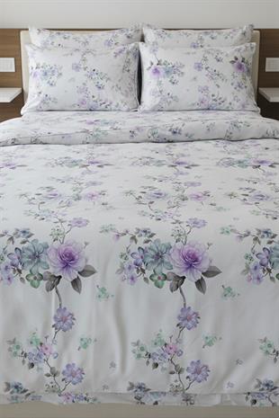 Lavanta Bahçesi Çift Kişilik %100 Pamuk Nevresim Takımı