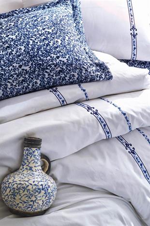 Majestic Çift Kişilik Nevresim Takımı Delmor Lacivert