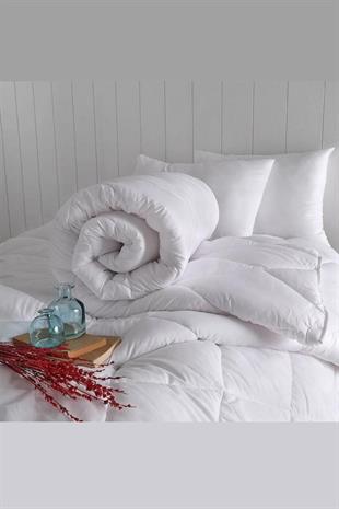 Micro Çift Kişilik Yorgan Beyaz Renk 195x215cm