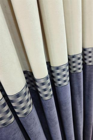 Pera Pano Fon Perde Krem Gri Renk