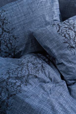 Plain Tek Kişilik Nevresim Takımı Sooty Denim