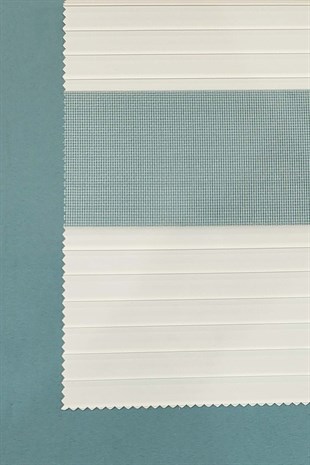 Plise Zebra Perde Ekru