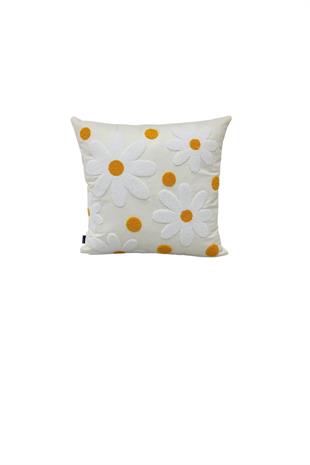 Punch Keten Dekoratif Kırlent Kılıfı 43cmX43cm 1 Adet K017
