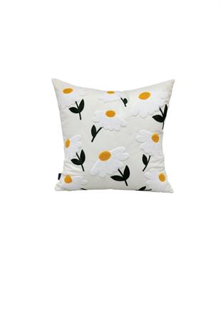 Punch Keten Dekoratif Kırlent Kılıfı 43cmX43cm 1 Adet K018