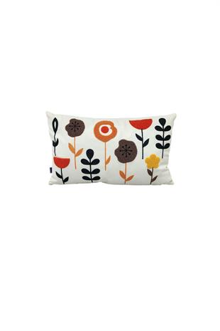 Punch Keten Dekoratif Kırlent Kılıfı 50cmX30cm 1 Adet K030