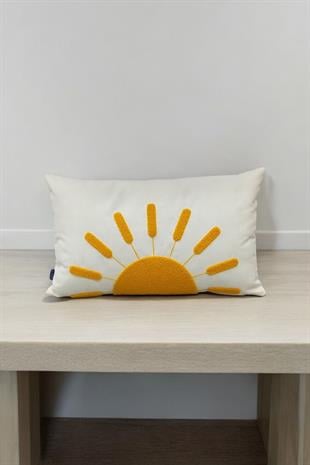 Punch Keten Dekoratif Kırlent Kılıfı 50cmX30cm 1 Adet K031