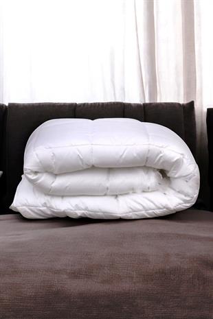 Ranforce Tek Kişilik Yorgan Beyaz Renk 155x215 cm