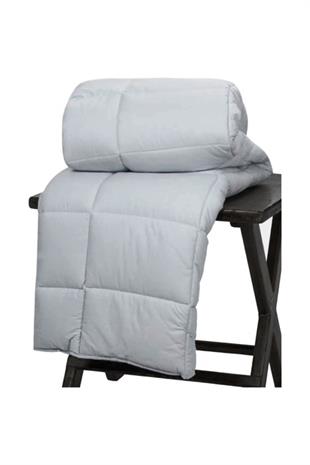 Ranforce Tek Kişilik Yorgan Gri Renk 155x215 cm