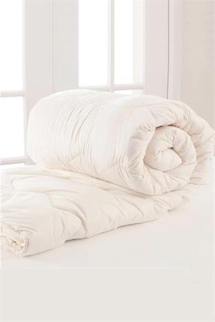 Ranforce Tek Kişilik Yorgan Krem Renk 155x215 cm