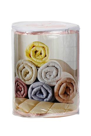 Ranforce Tek Kişilik Yorgan Krem Renk 155x215 cm