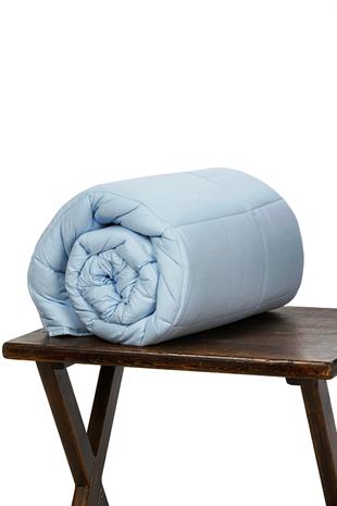 Ranforce Tek Kişilik Yorgan Mavi Renk 155x215 cm
