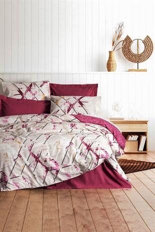 Renata Mürdüm Çift Kişilik Nevresim Takımı - %100 Pamuk Ranforce 30/1 57 Tel