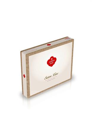 Saten Çift Kişilik Nevresim Takımı Sarina Lacivert