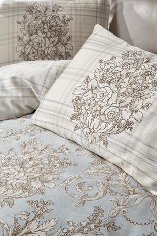 Saten Çift Kişilik Nevresim Takımı Terry Bej