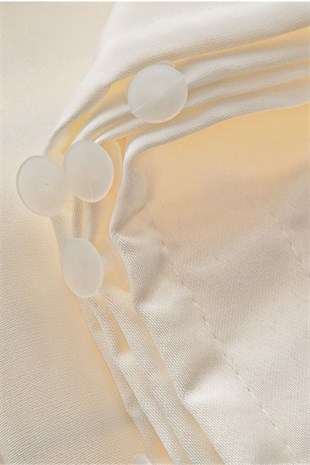 Standart Saten Güneşlik Perde Ekru Renk