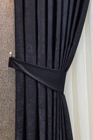 Siyah Soft Fon Perde