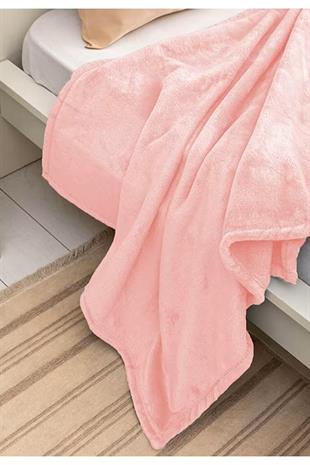 Softline Pembe Yumuşak ve Hafif Battaniye 200x220 cm (Çift Kişilik)