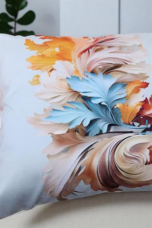 Sonbahar Esintisi Dijital Baskılı Kırlent Kılıfı - 40x40 cm