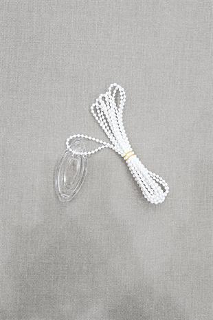 Stor ve Zebra Perde Zincir Beyaz Renk