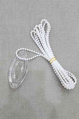 Stor ve Zebra Perde Zincir Beyaz Renk