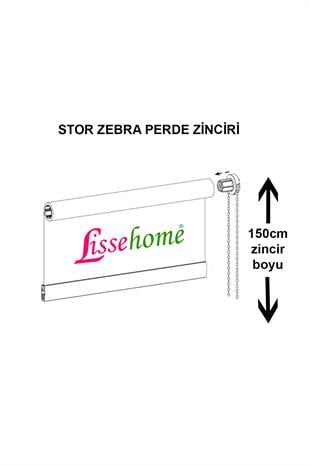 Stor ve Zebra Perde Zincir Beyaz Renk