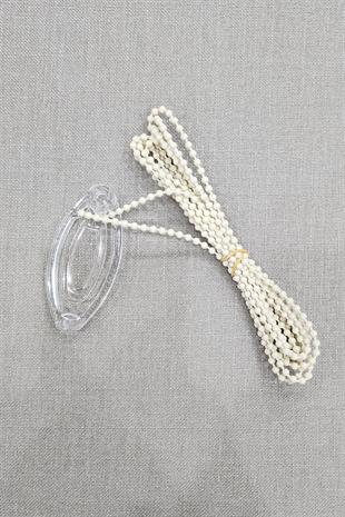 Stor ve Zebra Perde Zincir Krem Renk