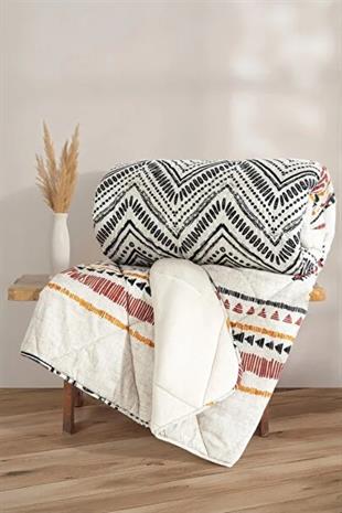 Velvet Çift Kişilik Yorgan Felix Bej 195x215 cm