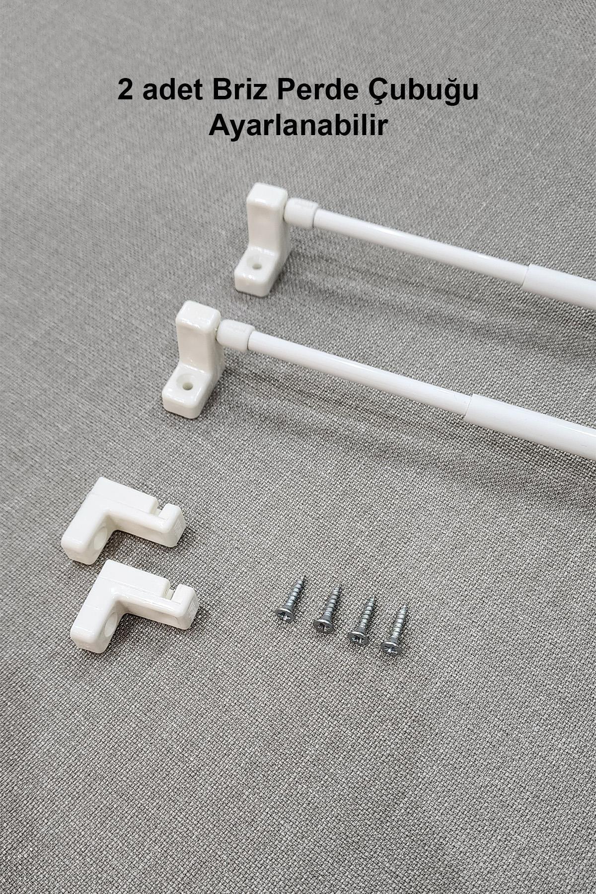 Ayarlanabilir Briz Perde Çubuğu
